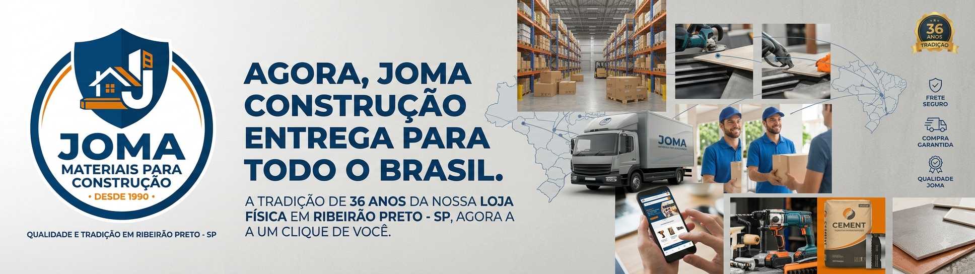 Joma Materiais Para Construção — Entrega para todo o Brasil