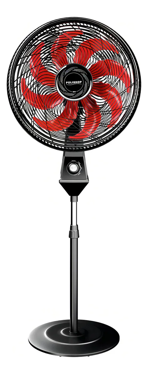 Ventilador de Coluna Polishop 180W 8 Pás 3 Velocidades - Bivolt 110V/220V